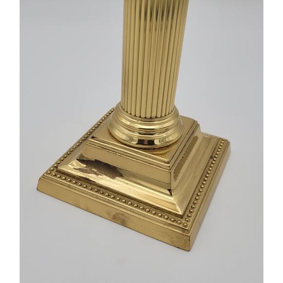 Vintage Smithsonian Institution Collection Baldwin Brass Candlestick 10" Tall - Picture 6 of 15